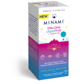 Minami Nutrition EPA+DHA Liquid Kids + Vitamin D3 (100 ml)