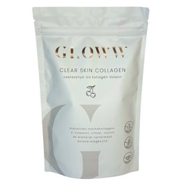 GLOWW Clear Skin Collagen - élőflórával kiegészített cseresznyés kollagén italpor (260 g)