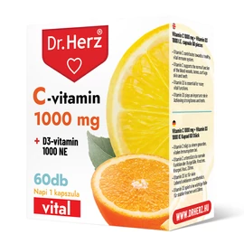 Dr. Herz C-vitamin 1000 mg + D3-vitamin 1000 NE 60 db kapszula