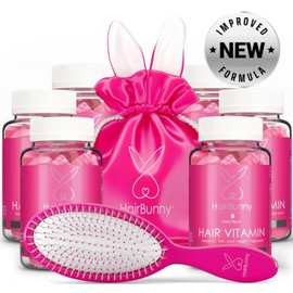 HairBunny Hajvitamin 6 havi adag (360 db)+ ajándék hajkefe