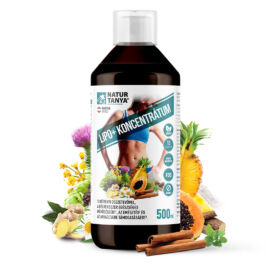 Natur Tanya® LIPO+ lapos has kúra - koncentrátum 13 növényi összetevővel, a bélrendszer egészséges működéséért