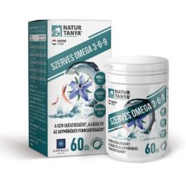 Natur Tanya® Szerves Omega 3-6-9 zsírsavak 3 féle természetes olajforrásból, standardizált lazac-, borágó- és krill olaj