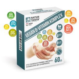 Natur Tanya® VEGÁN B-VITAMIN KOMPLEX – 8 féle esszenciális B-vitaminnal  (60 db)