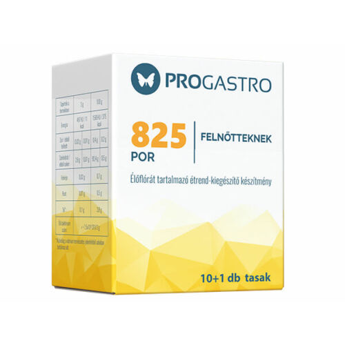 ProGastro 825 Élőflórát tartalmazó étrend-kiegészítő készítmény, 10+1 db tasak