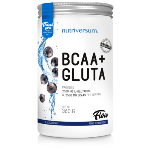Nutriversum BCAA+GLUTA - FLOW -  feketeribizli 360 g