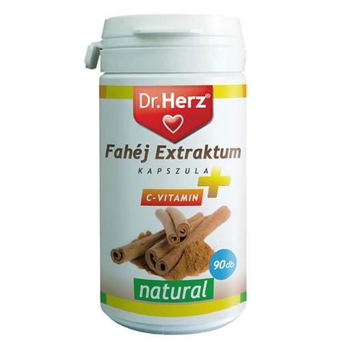 Dr. Herz Fahéj Extraktum + C-vitamin kapszula 90 db