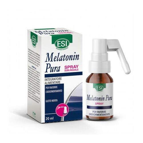 ESI Melatonin Pura Spray - Melatonin tartalmú nyelvalatti spray mentol ízben, 50 adag Natur Tanya