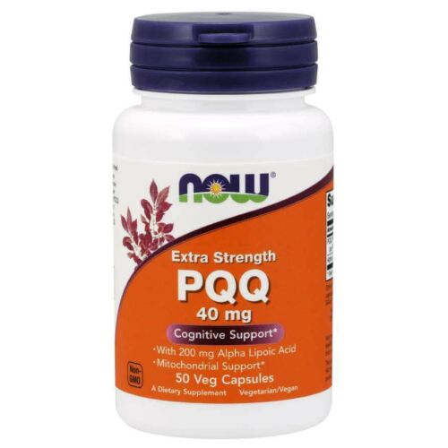 NOW PQQ, Extra Strength 40 mg 50 Veg Capsules