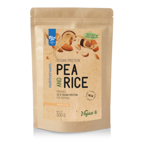 Nutriversum Pea & Rice Vegan Protein - 500g - VEGAN - marcipán