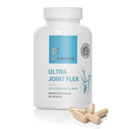 USA Medical ULTRA JOINT FLEX - Porc támogató kapszula C-vitaminnal és MSM-el (60 db)