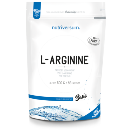 Nutriversum L-arginine  - BASIC - 500g - ízesítetlen