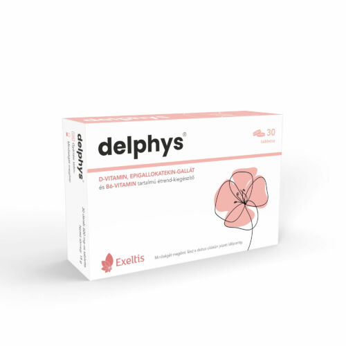 Delphys® D-vitamin, epigallokatekin-gallát és B6-vitamin tartalmú étrend-kiegészítő 30 db tabletta
