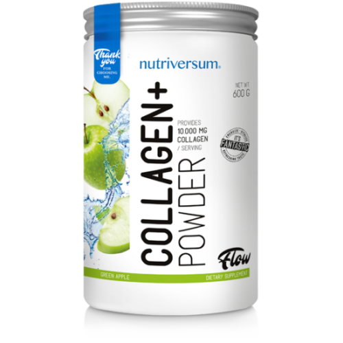 Nutriversum Collagen+ FLOW - zöld alma - 600 g