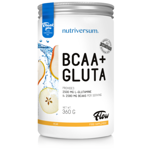 Nutriversum BCAA+GLUTA - FLOW -  körte   360 g