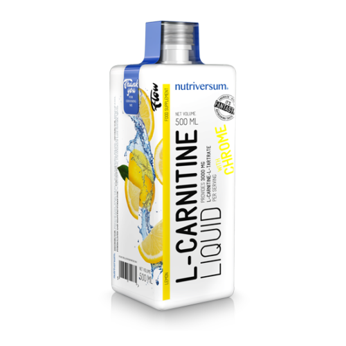 Nutriversum FLOW L-Carnitine 3000 mg citrom 500 ml