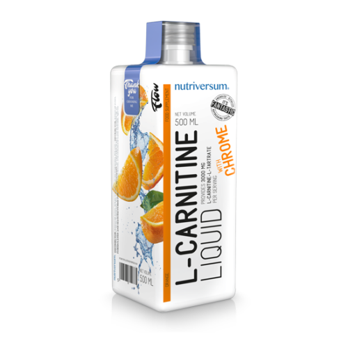 Nutriversum FLOW L-Carnitine 3000 mg narancs 500 ml