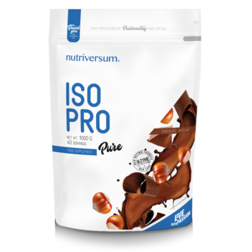 Nutriversum ISO PRO - PURE - mogyorós-csokoládé 1000 g