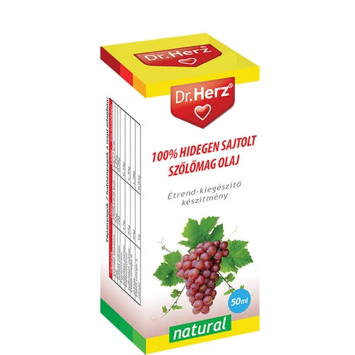 Dr. Herz Szőlőmag olaj 100% hidegen sajtolt 50ml