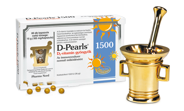 Pharma Nord D-Pearls 1500 D3 gyöngyök (80 db)