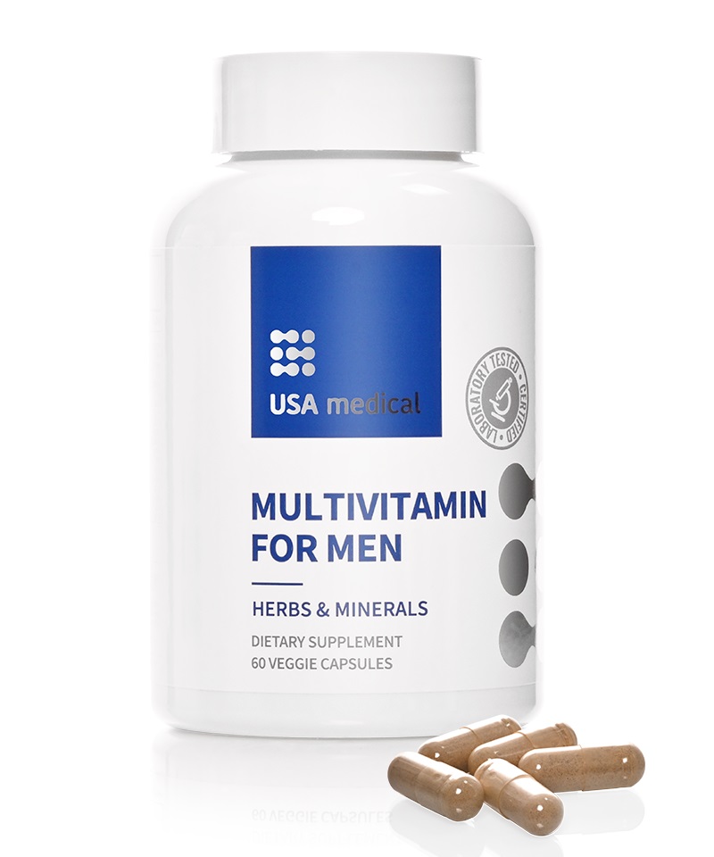 USA Medical Férfi Multivitamin növényi kivonatokkal (60 db)