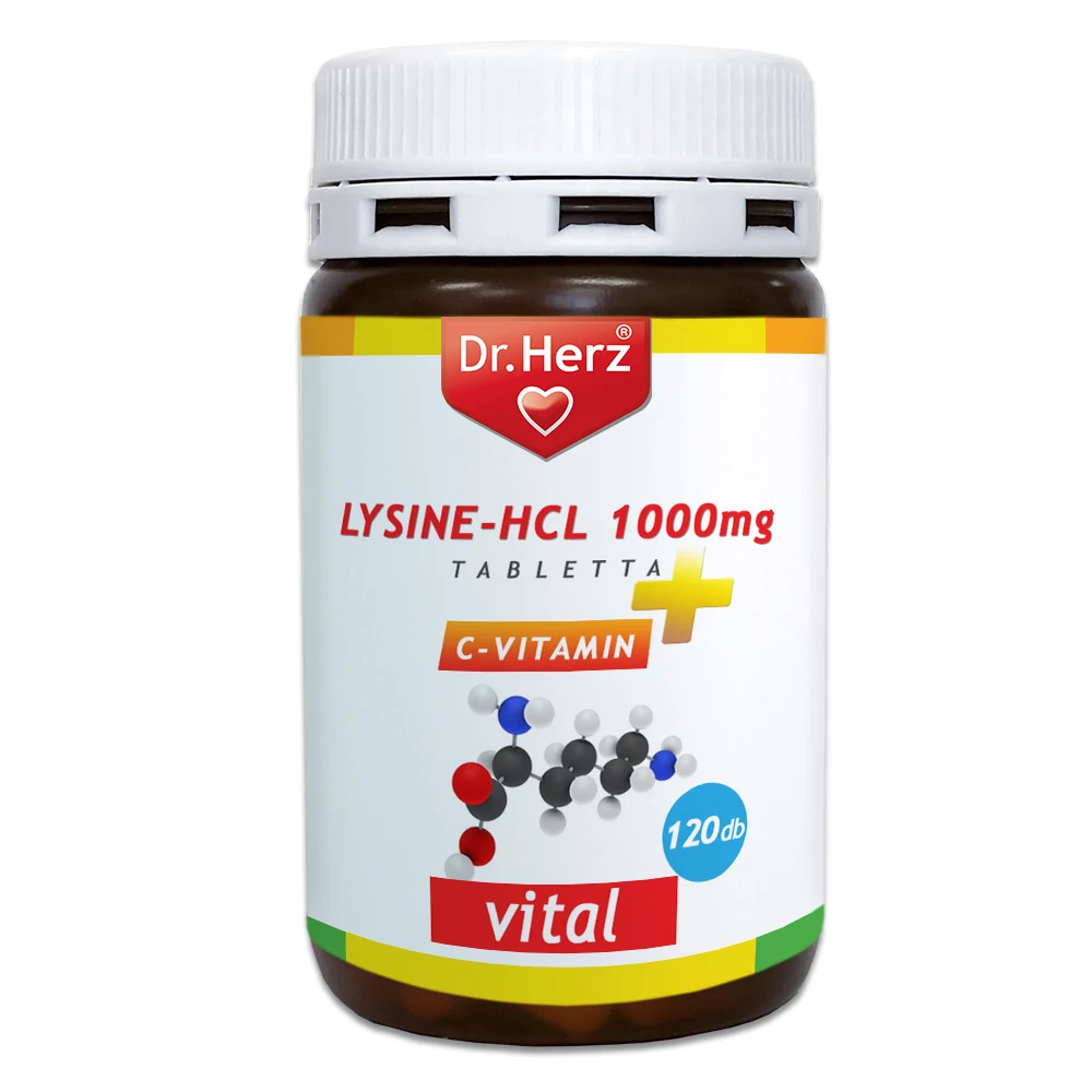 Dr. Herz Lysine-HCL 1000mg tabletta 120db