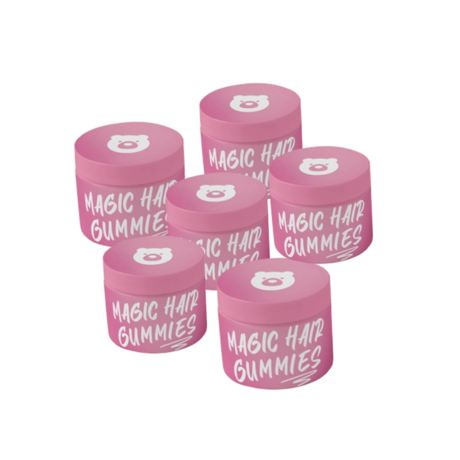 6 Havi Magic Hair Gummies Haj,-Bőr,- Köröm,- és Ízületvitamin Kollagénnel