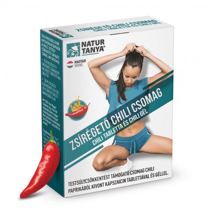 Natur Tanya Zsírégető Chili csomag - testsúlycsökkentést támogató csomag chili paprikából kivont kapszaicin tablettával és géllel