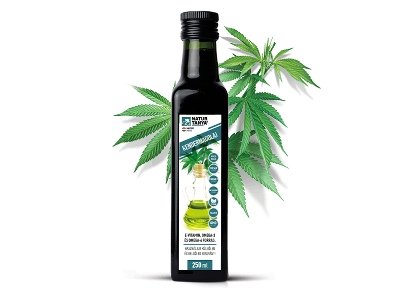 Natur Tanya® Prémium Kendermagolaj hidegsajtolással, külsőleg és belsőleg, egyaránt! 250 ml