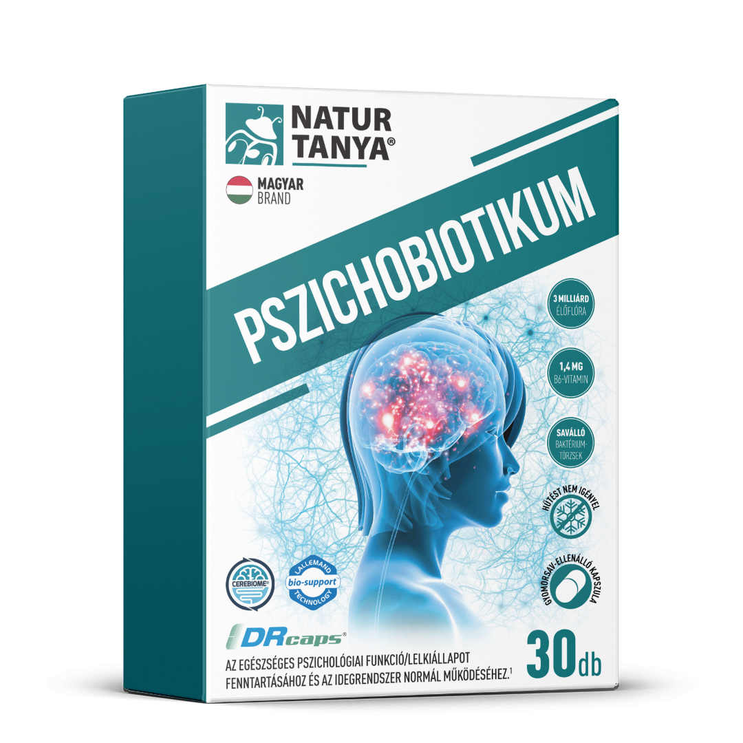 Natur Tanya® PSZICHOBIOTIKUM (30 db) - A világ legjobban dokumentált probiotikumai a mentális egészséghez.