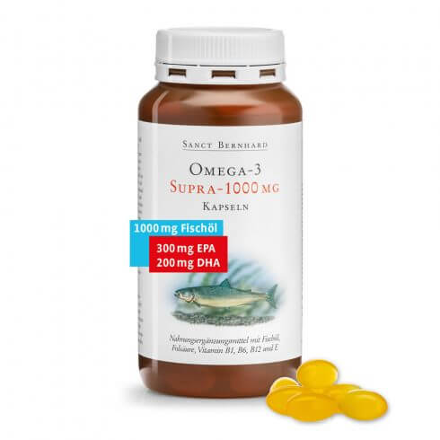 Sanct Bernhard Omega-3 Supra-1000 halolaj 120db kapszula