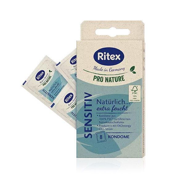 Ritex Pro Nature Sensitive óvszer 8x