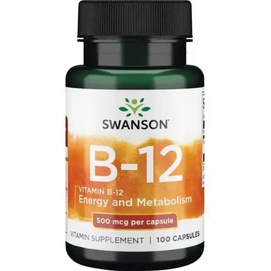 Swanson B12-vitamin 500 mcg/100 db