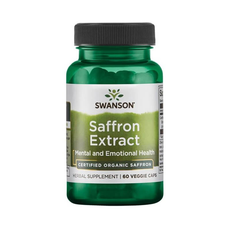 Swanson Sáfrány kivonat (Minősített Organikus) 30 mg / 60 növényi kapszula