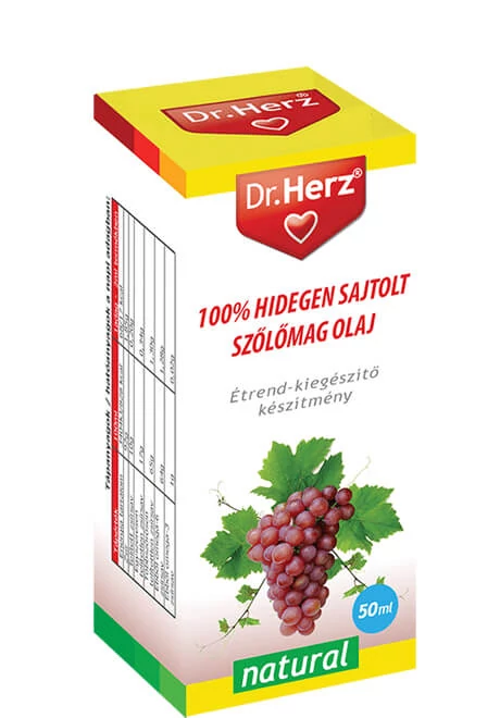 Dr. Herz Szőlőmag olaj 100% hidegen sajtolt 50ml